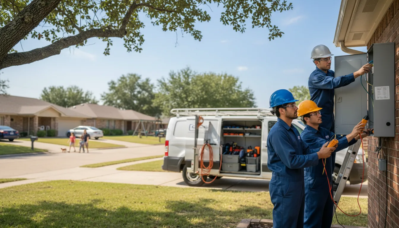 Certified electrician providing emergency electrical services in Odonnell, TX